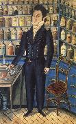 Jacob Maentel Portrait of Dr.Christian Bucher oil